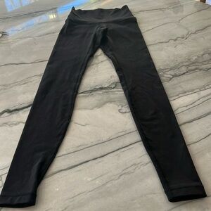 Lululemon Black Wunder Under Black Leggings, XS, 4